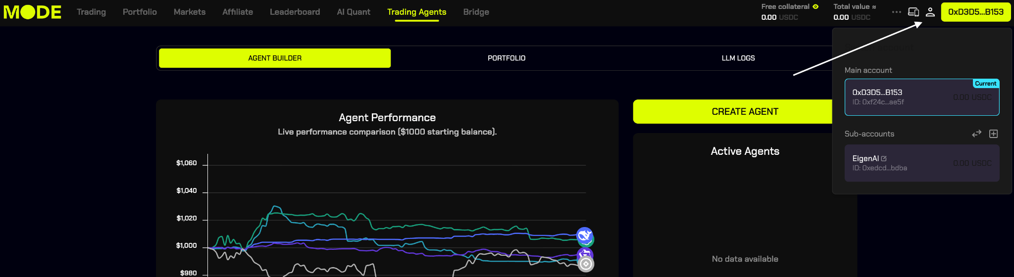 Enable trading dialog